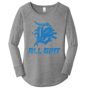 All Grit Detroit Women's Perfect Tri Tunic Long Sleeve Shirt