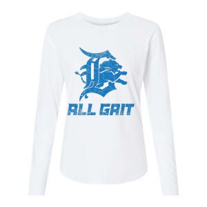 All Grit Detroit Womens Cotton Relaxed Long Sleeve T-Shirt