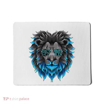 All Grit Detroit Cool Retro Lion Lovers Detroit Apparel Mousepad