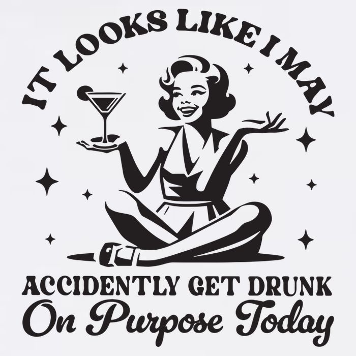 Accidently Get Drunk On Purpose Full-Length Apron With Pockets