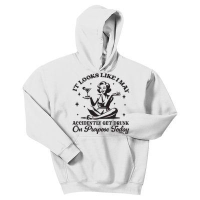 Accidently Get Drunk On Purpose Kids Hoodie