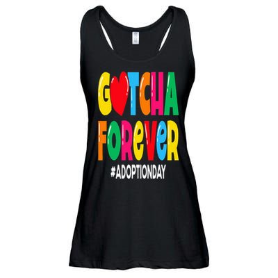 Adopt Gotcha Day Gotcha Forever Adoption Day Ladies Essential Flowy Tank