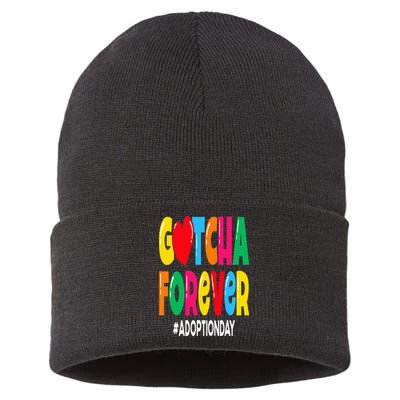 Adopt Gotcha Day Gotcha Forever Adoption Day Sustainable Knit Beanie