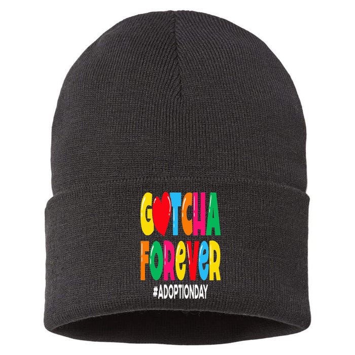 Adopt Gotcha Day Gotcha Forever Adoption Day Sustainable Knit Beanie