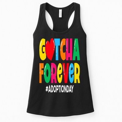 Adopt Gotcha Day Gotcha Forever Adoption Day Womens Tank Top