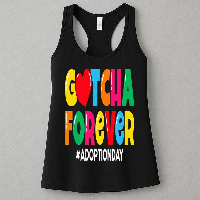 Adopt Gotcha Day Gotcha Forever Adoption Day Womens Tank Top