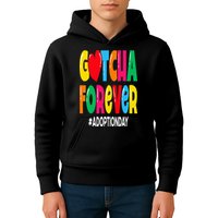 Adopt Gotcha Day Gotcha Forever Adoption Day Kids Hoodie