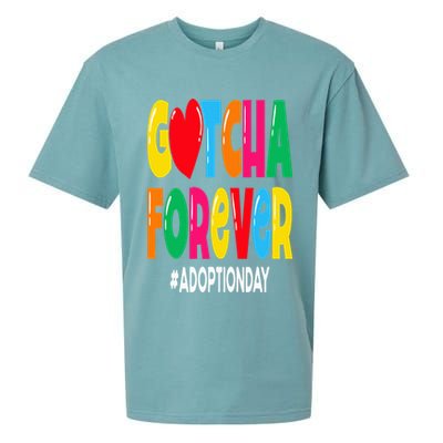 Adopt Gotcha Day Gotcha Forever Adoption Day Sueded Cloud Jersey T-Shirt