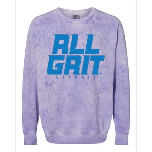 All Grit Detroit Football Colorblast Crewneck Sweatshirt