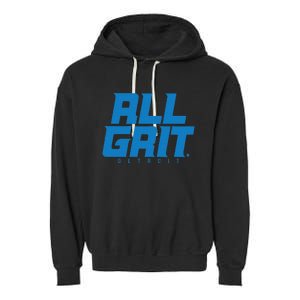 All Grit Detroit Football Garment-Dyed Fleece Hoodie