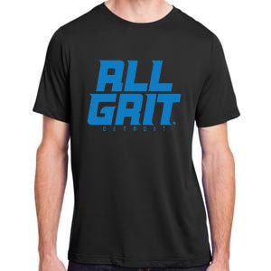 All Grit Detroit Football Adult ChromaSoft Performance T-Shirt