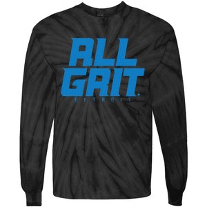 All Grit Detroit Football Tie-Dye Long Sleeve Shirt