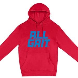 All Grit Detroit Football Premium Pullover Hoodie