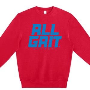 All Grit Detroit Football Premium Crewneck Sweatshirt