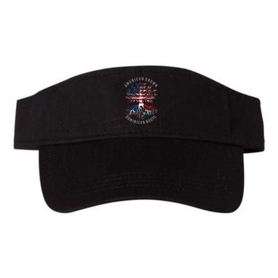 American Grown Dominican Roots Usa Republic Flag Heritage Valucap Bio-Washed Visor