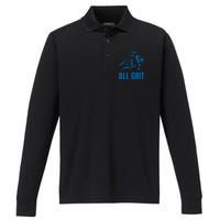 All Grit Detroit Performance Long Sleeve Polo