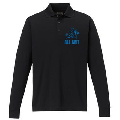 All Grit Detroit Performance Long Sleeve Polo