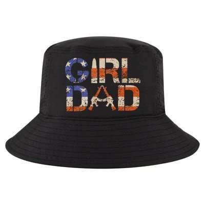 American Girl Dad Her Protector Forever Funny Father Of Gift For Dad Cool Comfort Performance Bucket Hat