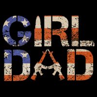 American Girl Dad Her Protector Forever Funny Father Of Gift For Dad Impact Tech Backpack