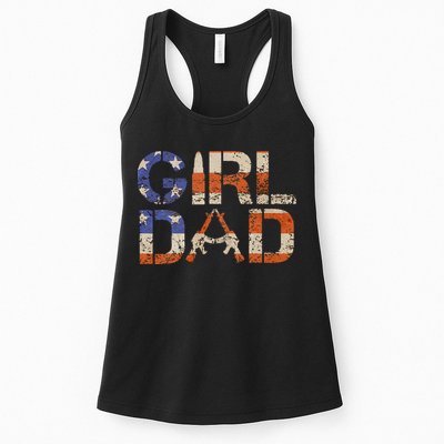 American Girl Dad Her Protector Forever Funny Father Of Gift For Dad Womens Tank Top