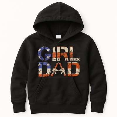 American Girl Dad Her Protector Forever Funny Father Of Gift For Dad Kids Hoodie