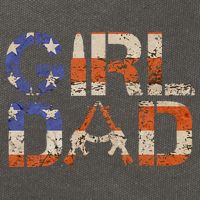 American Girl Dad Her Protector Forever Funny Father Of Gift For Dad Cotton Canvas Backpack