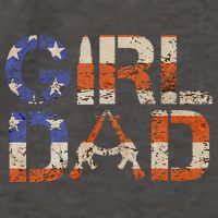 American Girl Dad Her Protector Forever Funny Father Of Gift For Dad Vector Backpack