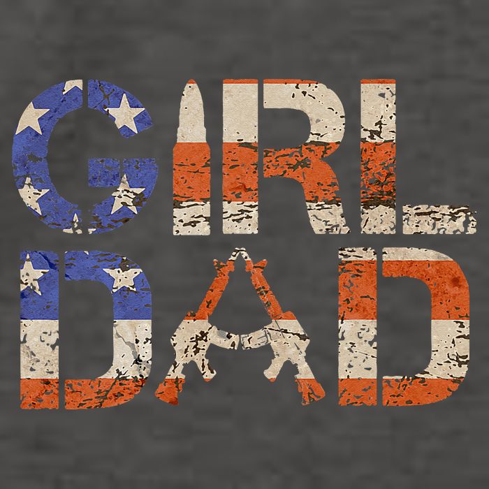 American Girl Dad Her Protector Forever Funny Father Of Gift For Dad Vector Backpack