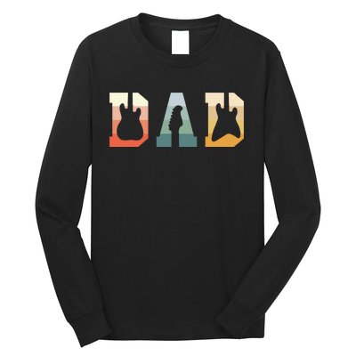 Acoustic Guitar Dad Guitarist Musical Instrument Musician Long Sleeve Shirt