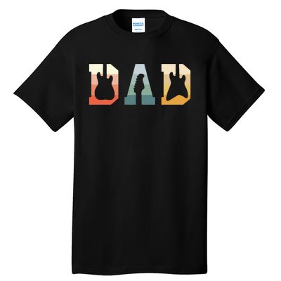 Acoustic Guitar Dad Guitarist Musical Instrument Musician Tall T-Shirt