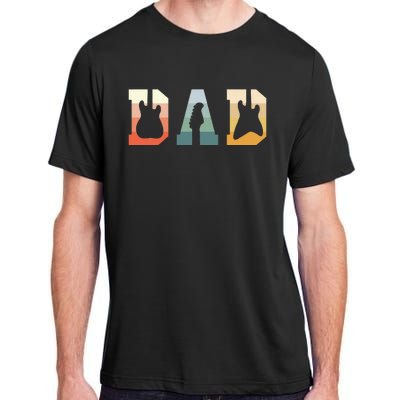 Acoustic Guitar Dad Guitarist Musical Instrument Musician Adult ChromaSoft Performance T-Shirt