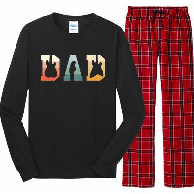 Acoustic Guitar Dad Guitarist Musical Instrument Musician Long Sleeve Pajama Set