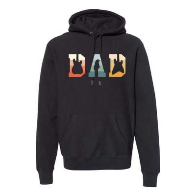 Acoustic Guitar Dad Guitarist Musical Instrument Musician Premium Hoodie