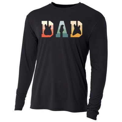 Acoustic Guitar Dad Guitarist Musical Instrument Musician Cooling Performance Long Sleeve Crew