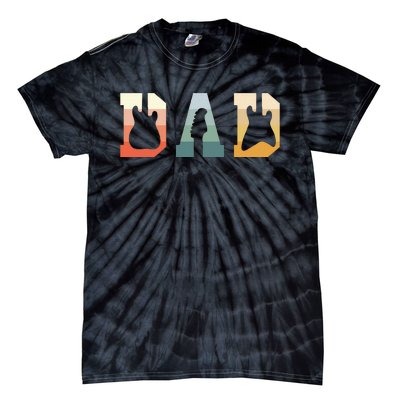 Acoustic Guitar Dad Guitarist Musical Instrument Musician Tie-Dye T-Shirt