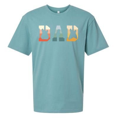 Acoustic Guitar Dad Guitarist Musical Instrument Musician Sueded Cloud Jersey T-Shirt