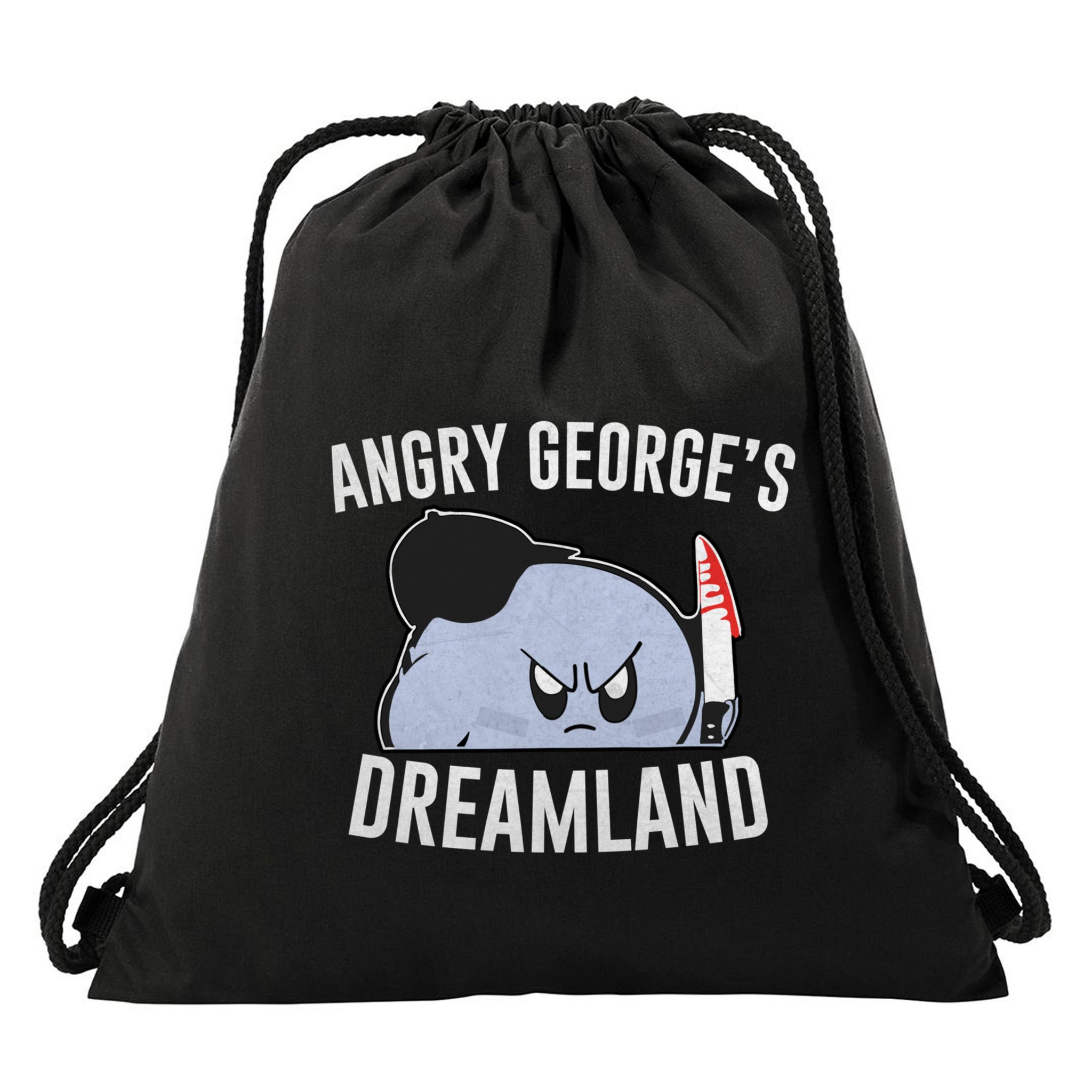 Angry GeorgeS Dreamland Funny Angry GeorgeS Dreamland Drawstring Bag
