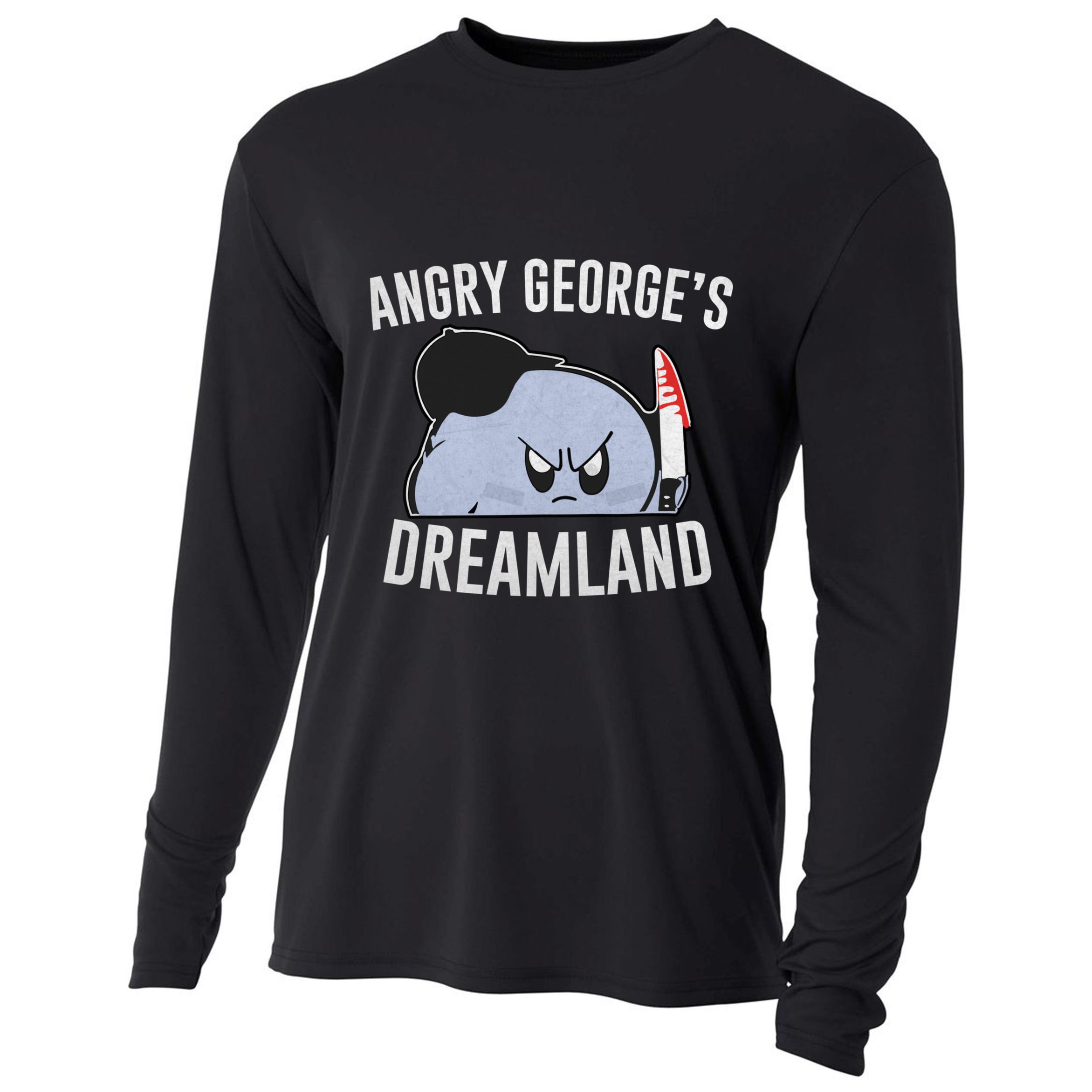 Angry GeorgeS Dreamland Funny Angry GeorgeS Dreamland Cooling Performance Long Sleeve Crew
