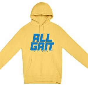 All Grit Detroit Football Premium Pullover Hoodie