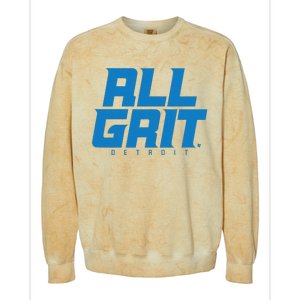 All Grit Detroit Football Colorblast Crewneck Sweatshirt