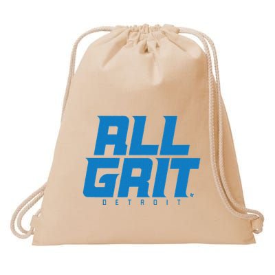 All Grit Detroit Football Drawstring Bag