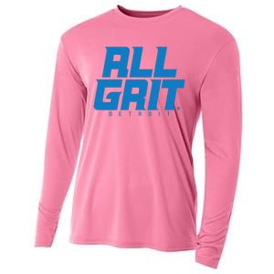 All Grit Detroit Football Cooling Performance Long Sleeve Crew