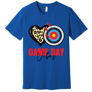 Archery Game Day Vibes Arrow Mom Sports Lover Mothers Day Gift Premium T-Shirt