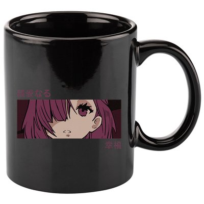 Anime Girl Eyes Japan Culture Art Japanese Aesthetic 11oz C Handle Ceramic Mug
