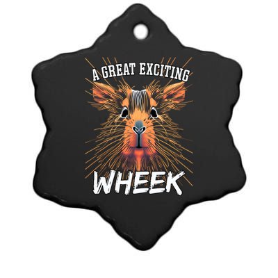 A Great Exciting Week Or Wheek Guinea Pig Gift Ceramic Star Ornament