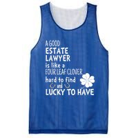 A Good Estate Lawyer Is Like A 4 Leaf Clover St Patricks Gift Mesh Reversible Basketball Jersey Tank