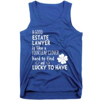 A Good Estate Lawyer Is Like A 4 Leaf Clover St Patricks Gift Tank Top