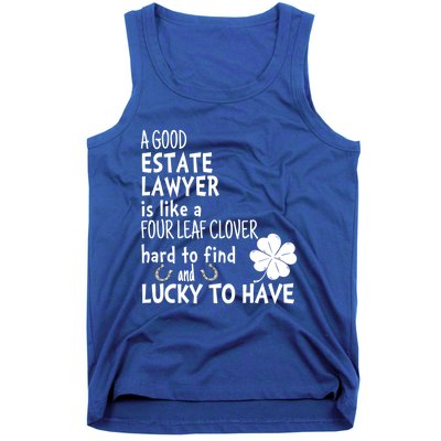 A Good Estate Lawyer Is Like A 4 Leaf Clover St Patricks Gift Tank Top