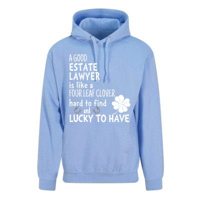 A Good Estate Lawyer Is Like A 4 Leaf Clover St Patricks Gift Unisex Surf Hoodie