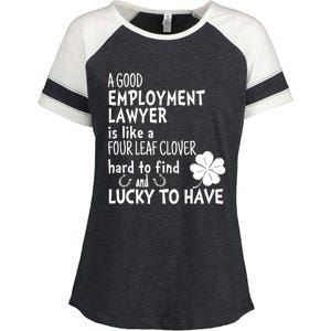 A Good Employt Lawyer Is Like A 4 Leaf Clover St Patricks Meaningful Gift Enza Ladies Jersey Colorblock Tee